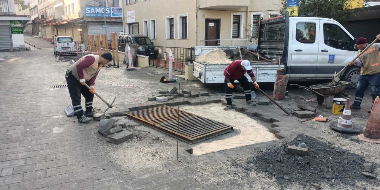 Kuşadası Belediyesi’nden sağanak mesaisi