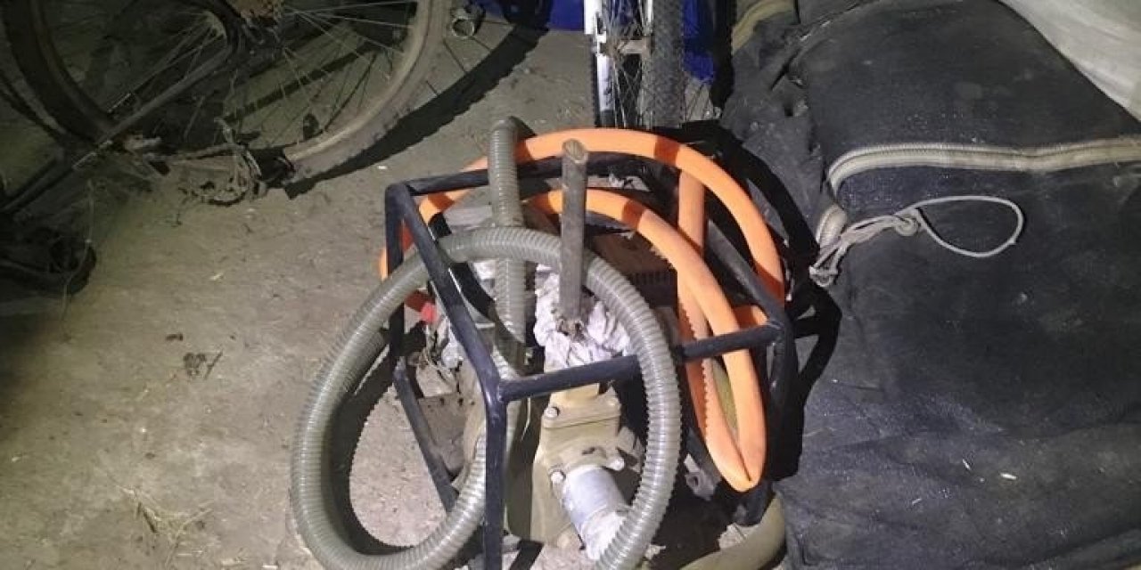 Su motoru hırsızı yakalandı
