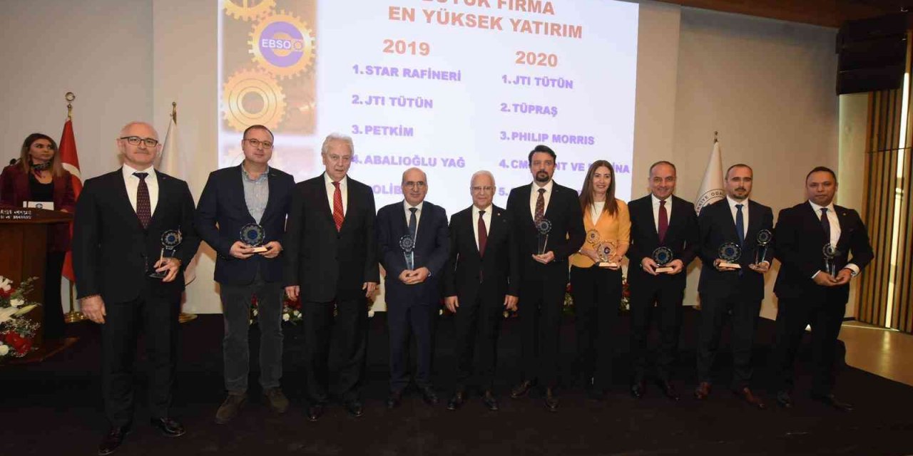 Sanayinin en büyükleri ödüllendirildi