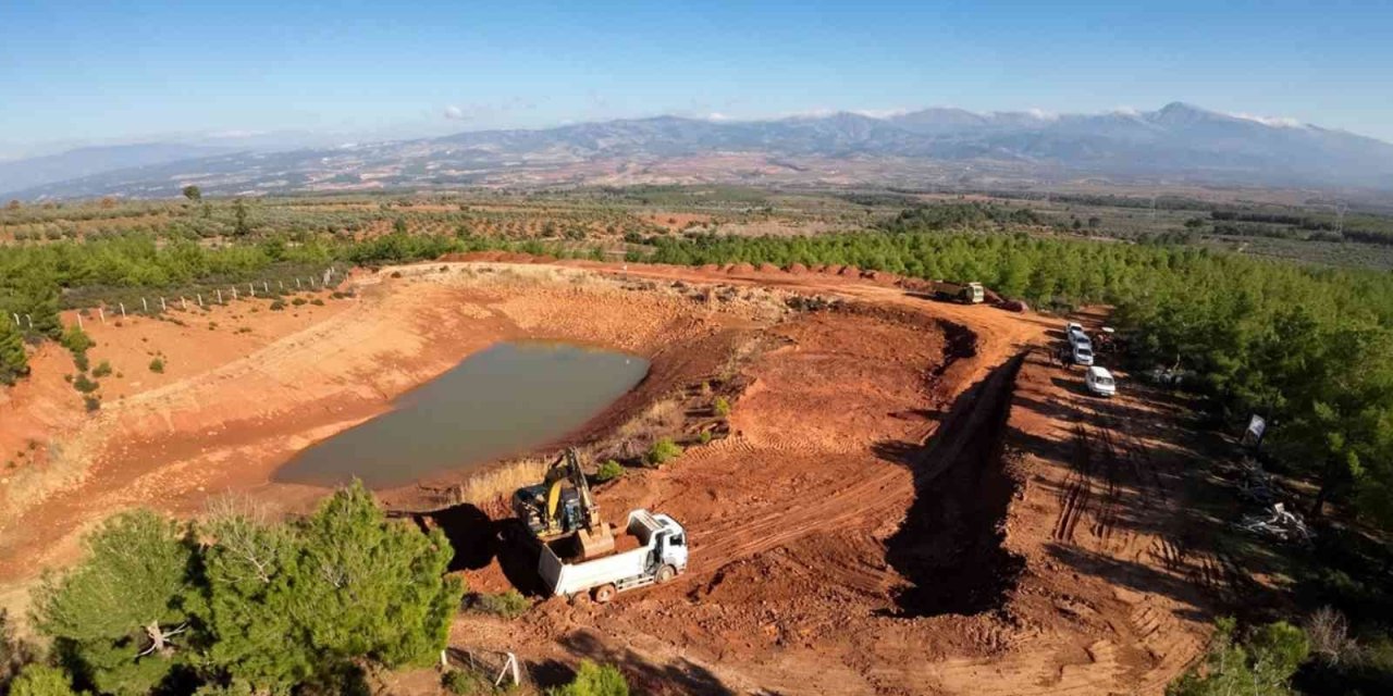 ASKİ, Karacasu Yazır’da gölet genişletme çalışmalarına başladı