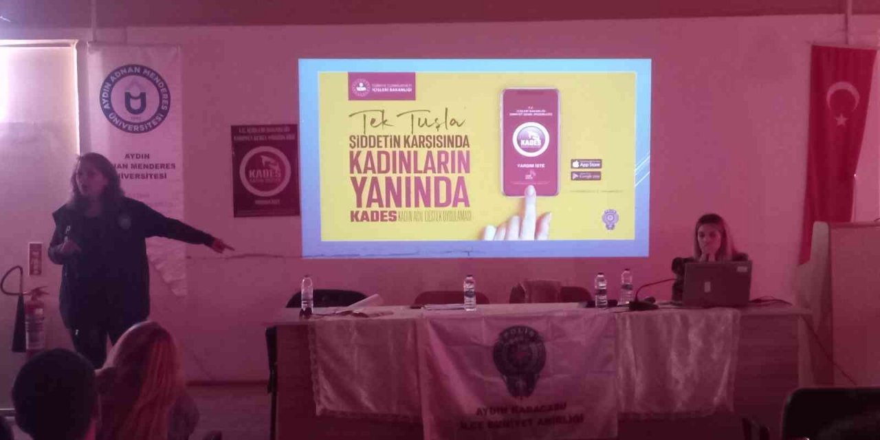 ADÜ Karacasu Memnune İnci MYO’da ’Kadına Yönelik Şiddet Farkındalığı Semineri’ verildi