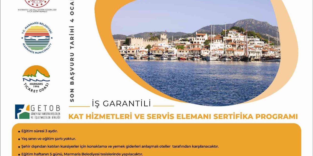 Marmaris Belediyesi’nden istihdam garantili kurs