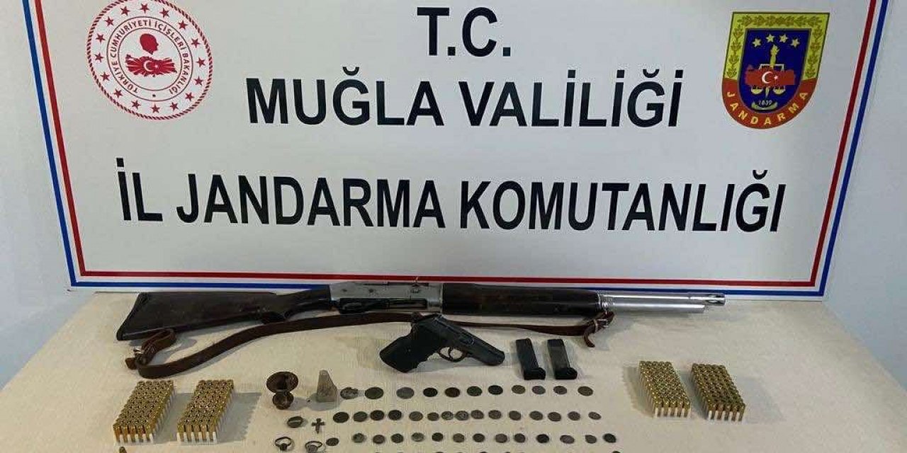Muğla’da hazine avcısına jandarma baskını