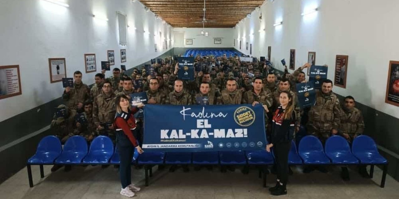 Aydın’da askerler kadına karşı şiddet konusunda bilgilendirildi