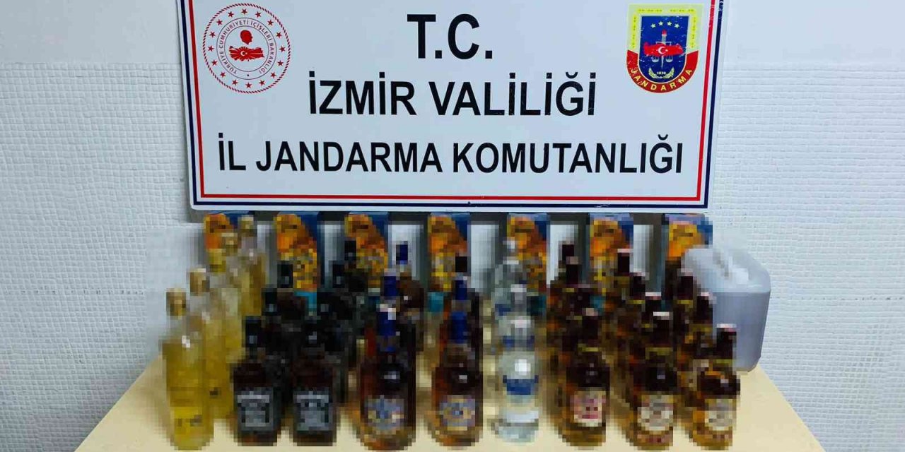 İzmir’de yılbaşı öncesi sahte ve kaçak alkol operasyonu