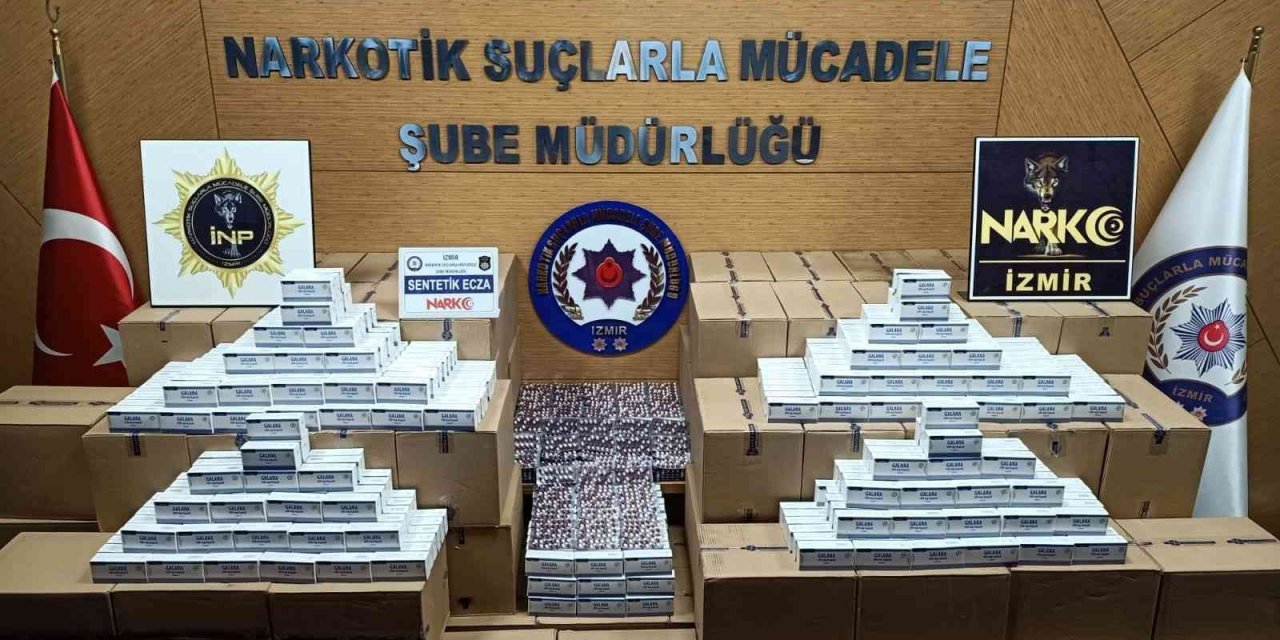 Yılbaşı öncesi İzmir’de depolara sentetik hap baskını: 1 tutuklama