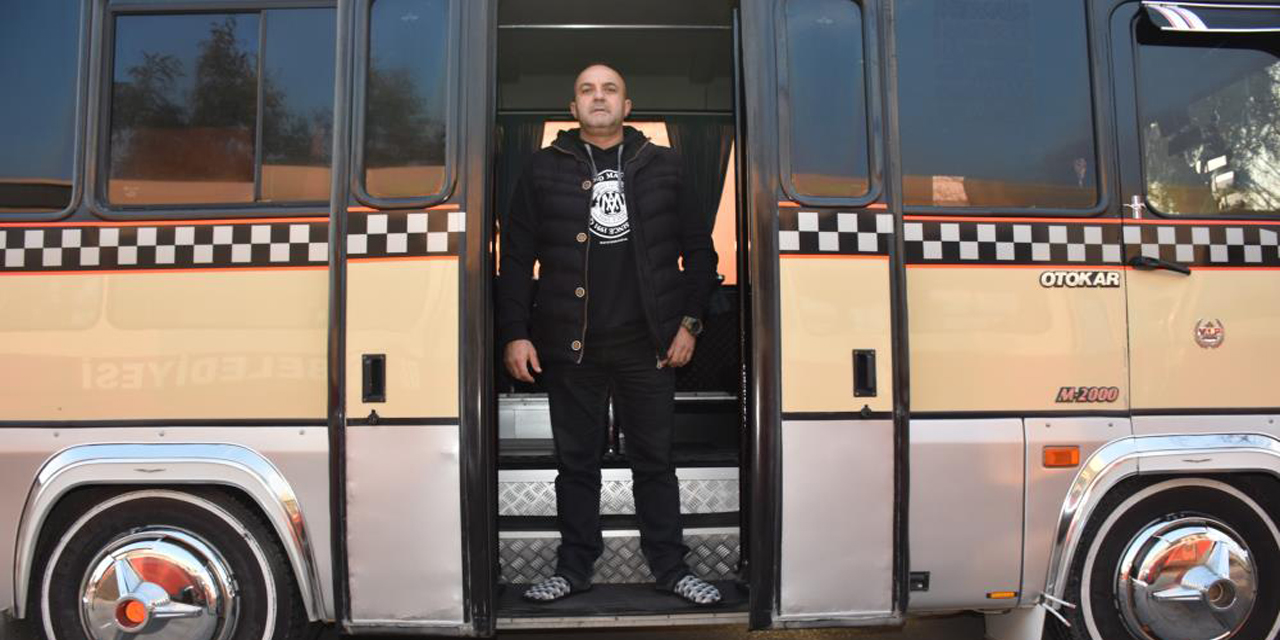 Çocukluk hayalini gerçekleştirip, aldığı minibüsü karavana çevirdi