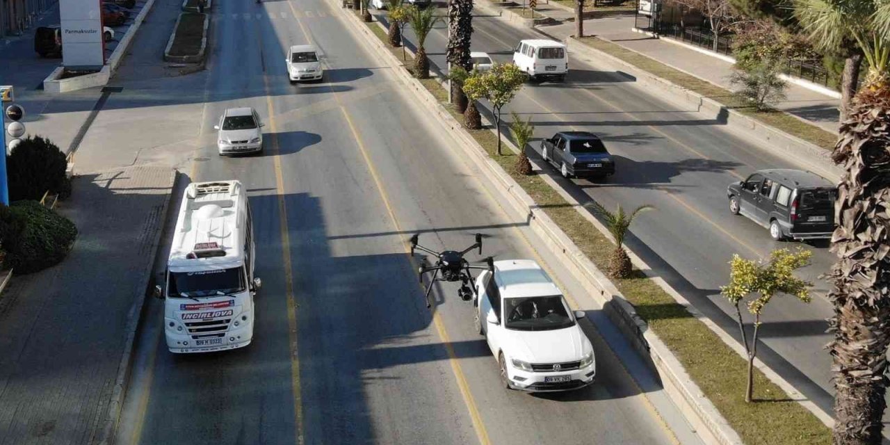 Aydın’da yeni yılın ilk drone denetimi yapıldı