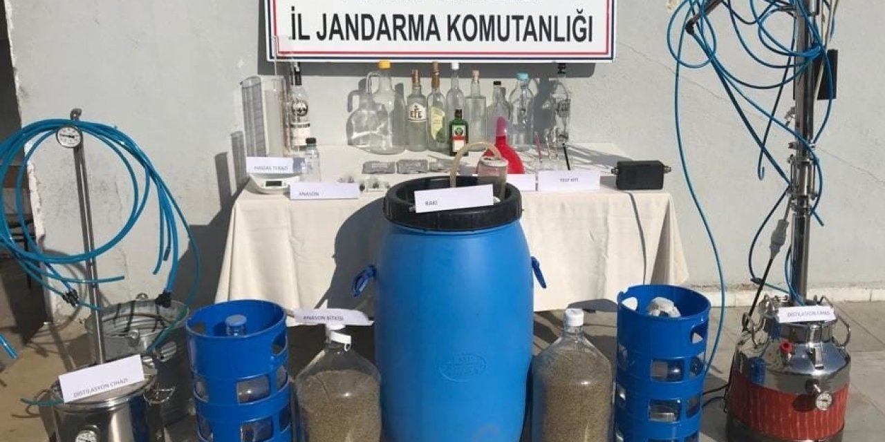 Ev değil içki imalathanesi çıktı