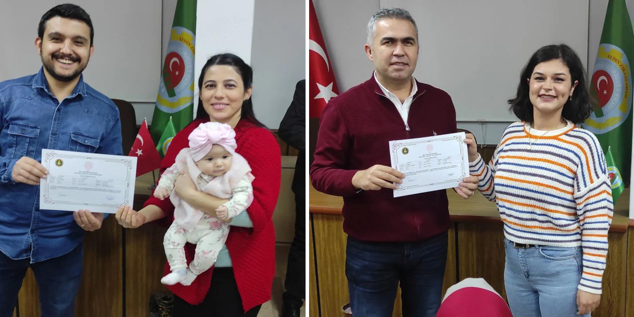 Aydın’da geleceğin çiftçileri sertifikalarını aldı