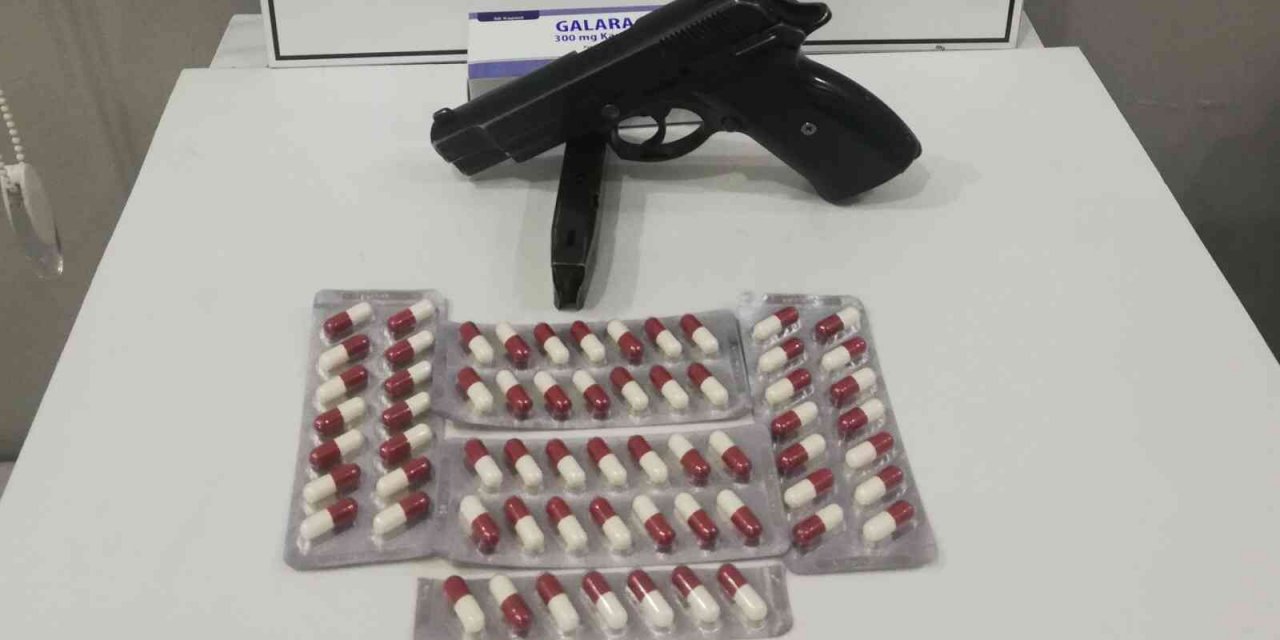 Azılı hırsız, tabanca ve sentetik hap ile yakalandı