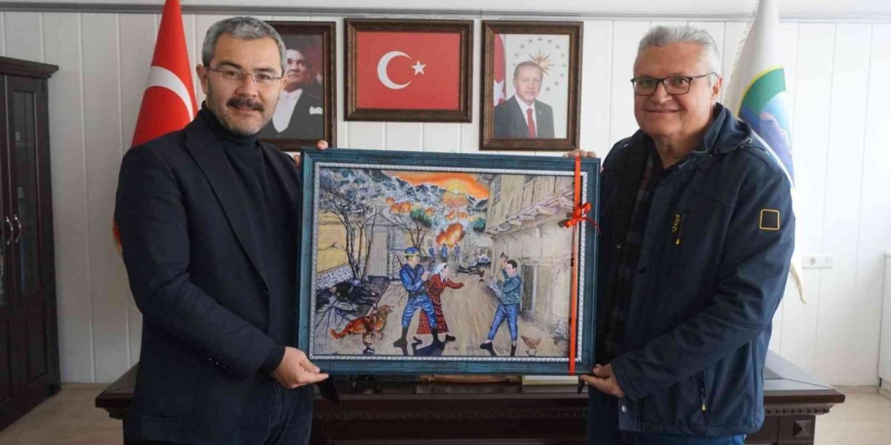 Cabar katliamını anlatan eserini Başkan Vural’a takdim etti