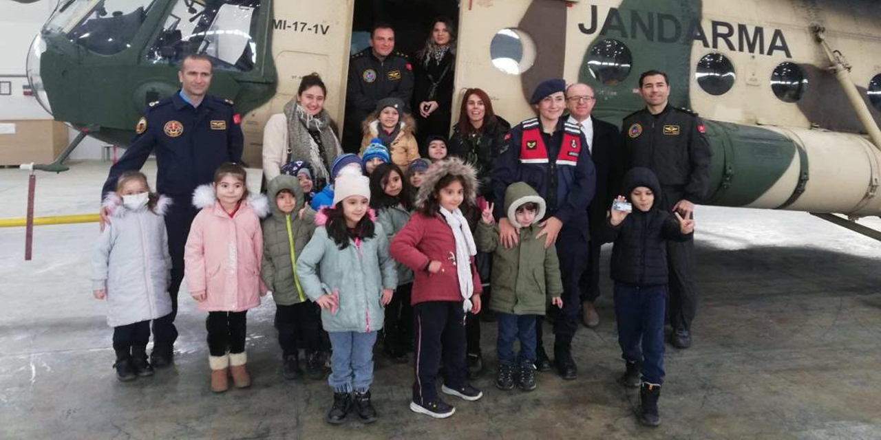 Minik öğrencilere “jandarma” tanıtıldı