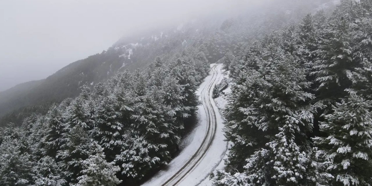 Aydın’a yılın ilk karı düştü