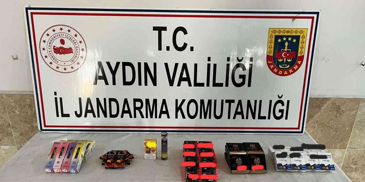 Nazilli’de kaçak ürünler jandarmaya takıldı