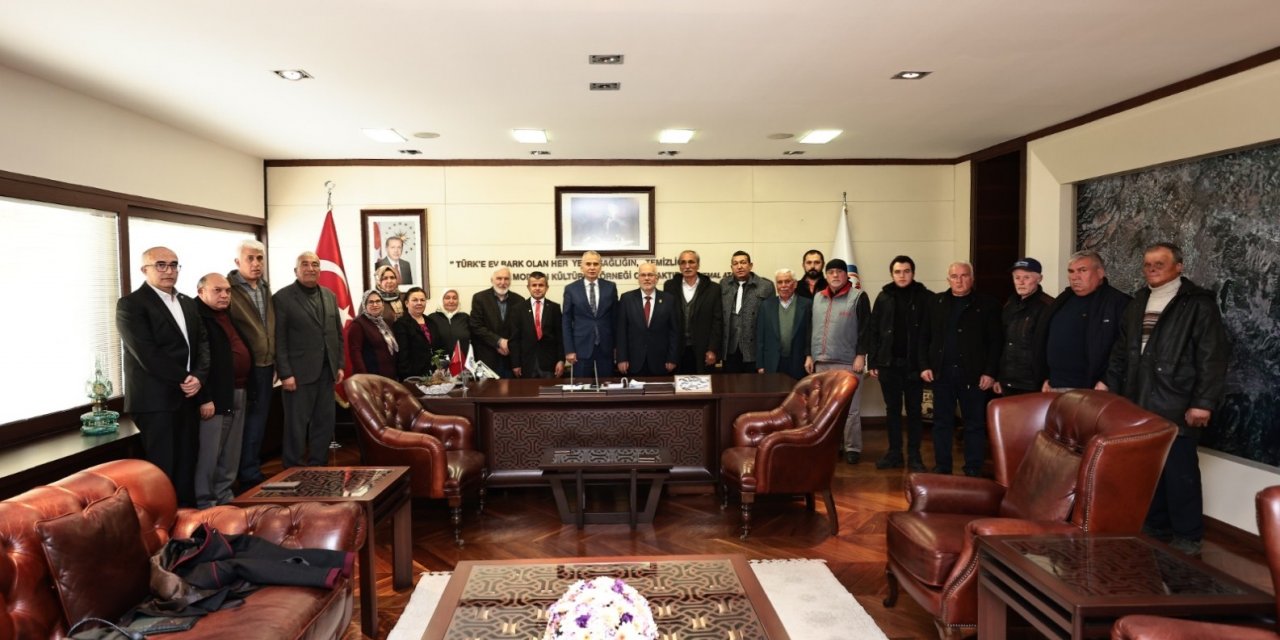 Şehitlerin anne, baba ve eşlerine özel mezar yeri