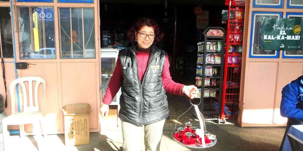 Muğla Sanayi Sitesi’nin kadın çaycısı ön yargıları yıktı