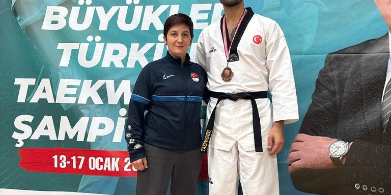 Yunusemreli taekwondocu Şahin Çelebi Türkiye 3’ncüsü oldu