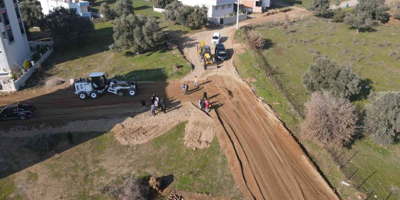 Nazilli Pınarbaşı’nda yol çalışmaları sürüyor