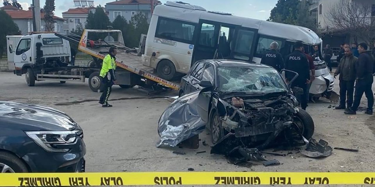 Dalaman’da zincirleme trafik kazası: 1 ölü, 2 yaralı