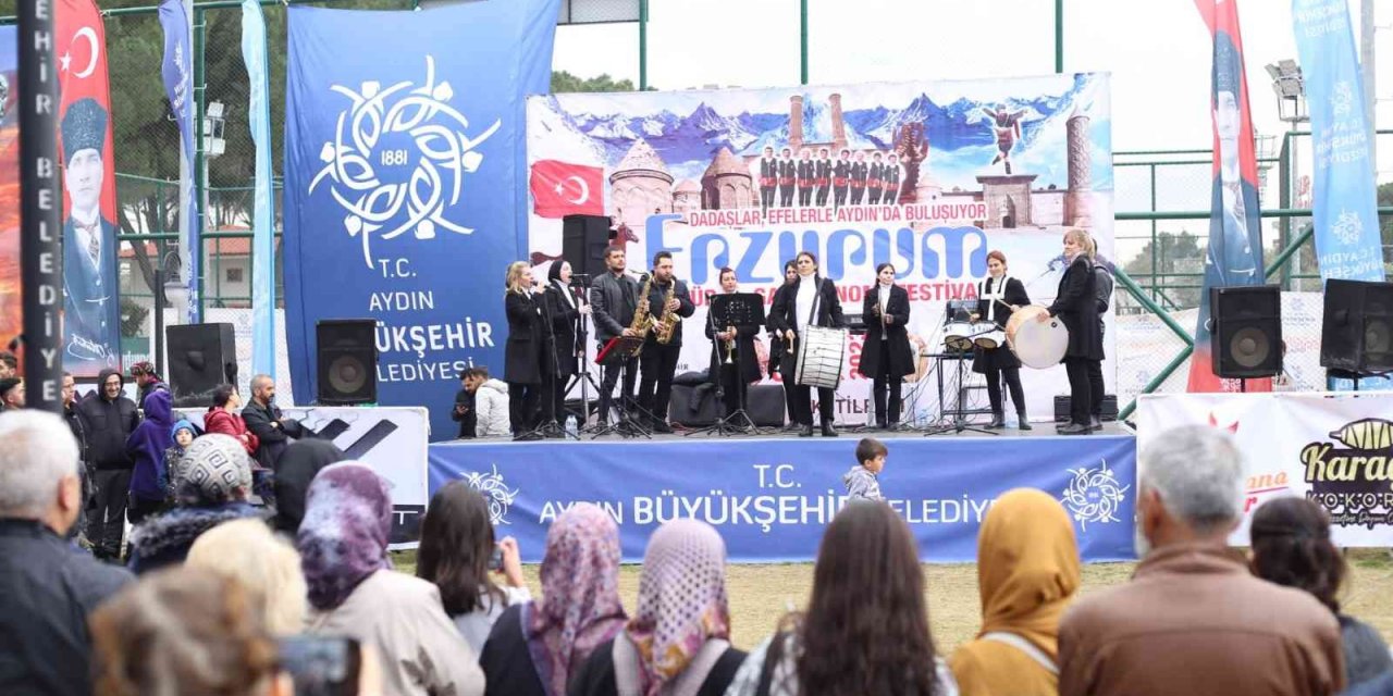 Aydın kültürüyle Erzurum kültürü Aydın Tekstil Park’ta buluştu