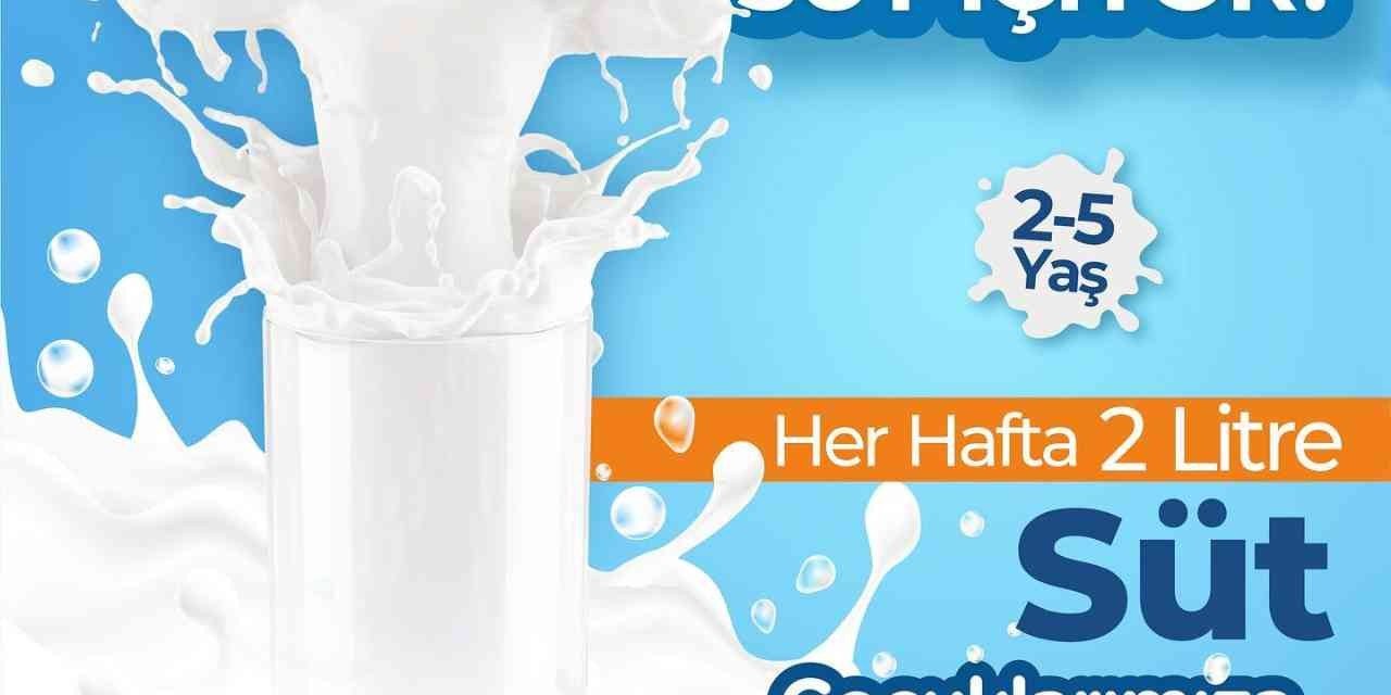 Kuşadası Belediyesi’nden çocuklara süt desteği