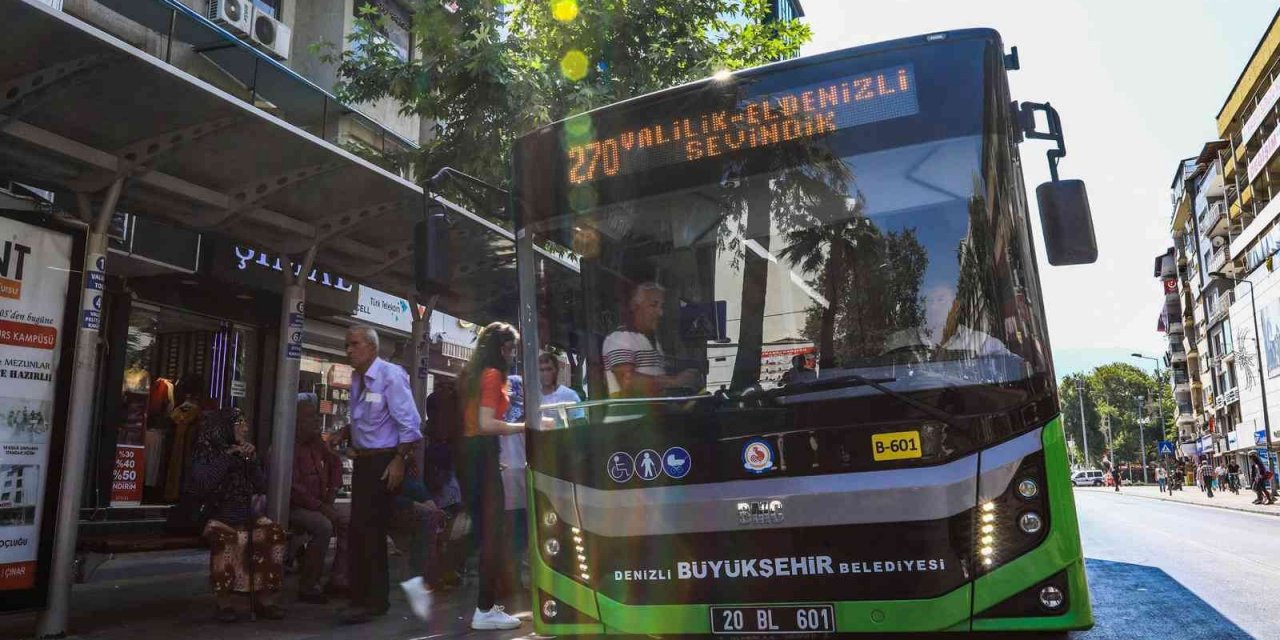 Denizli’de şehir içi otobüsleri yarın ücretsiz olacak
