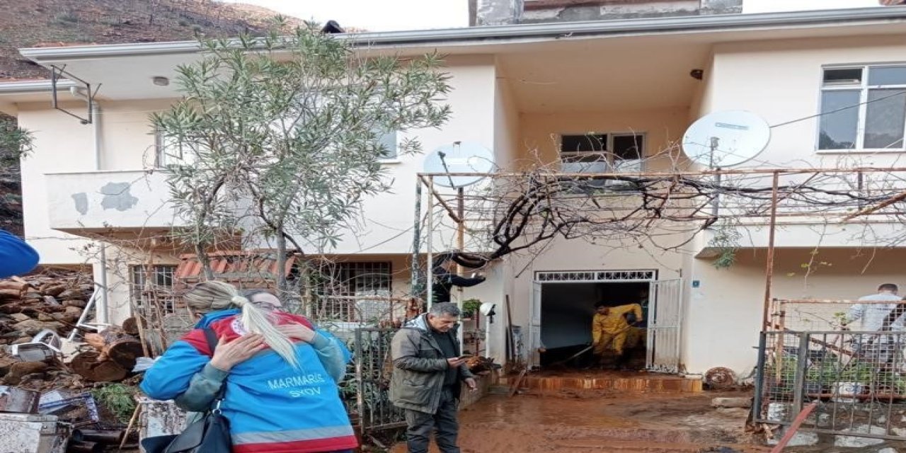 Marmaris’te evleri su basan vatandaşlar misafir edilecek