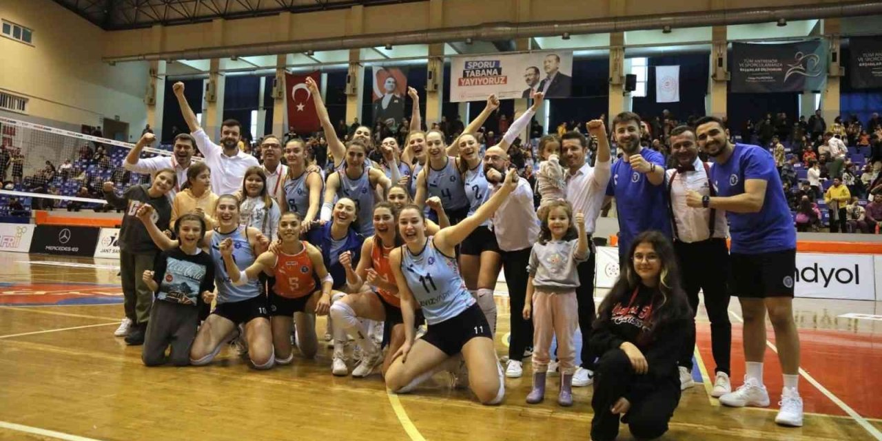 Aydın’ın Sultanları ’play-off’ mücadelesi için avantaj elde etti