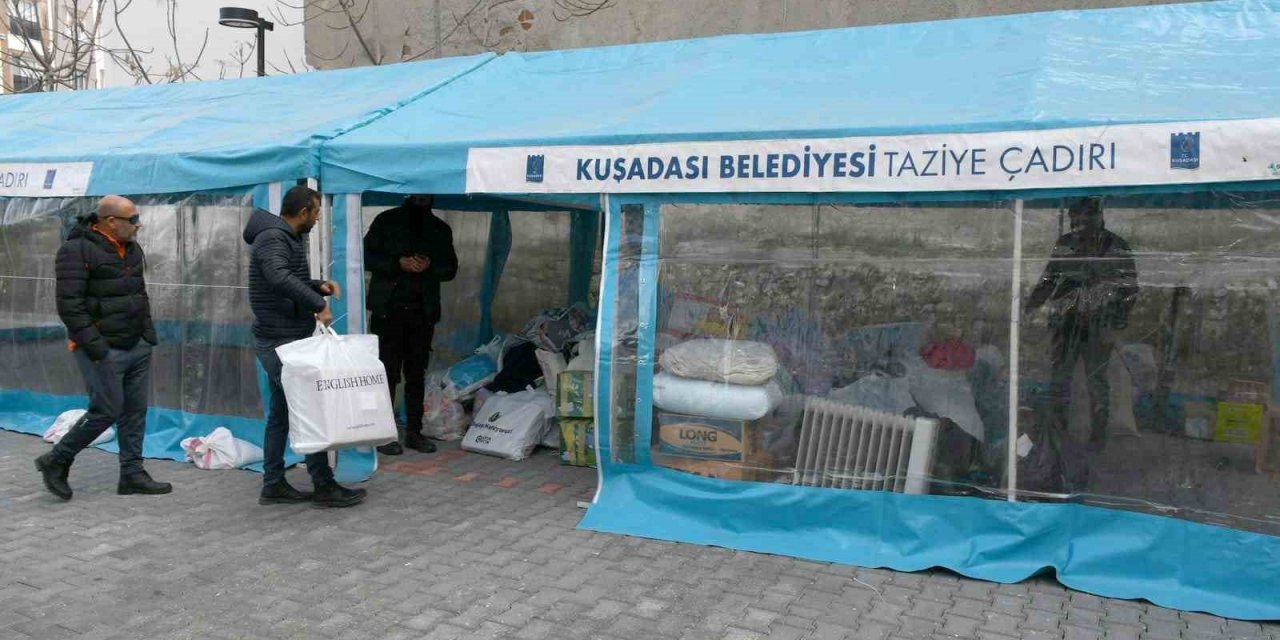 Kuşadası depremzedeler için tek yürek oldu