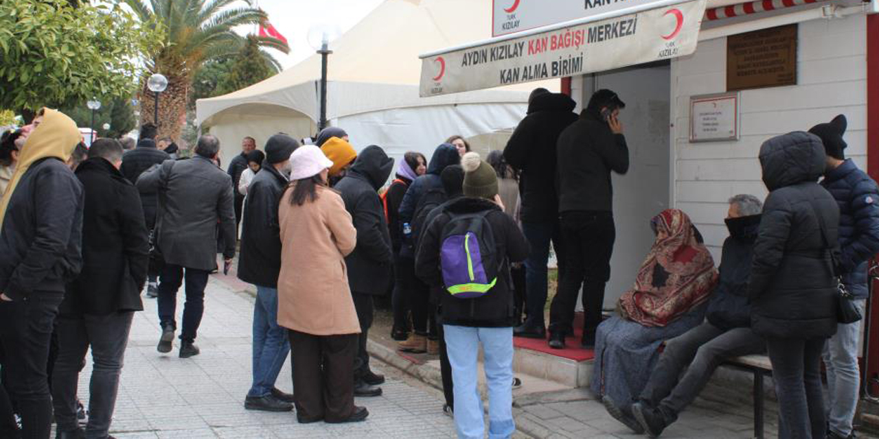 Aydınlılar kan bağışına yoğun ilgi gösteriyor