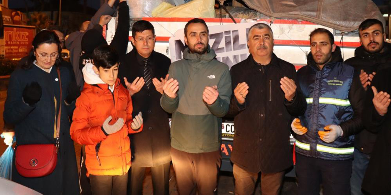 Nazilli’den otuzikinci tır dualarla yola çıktı