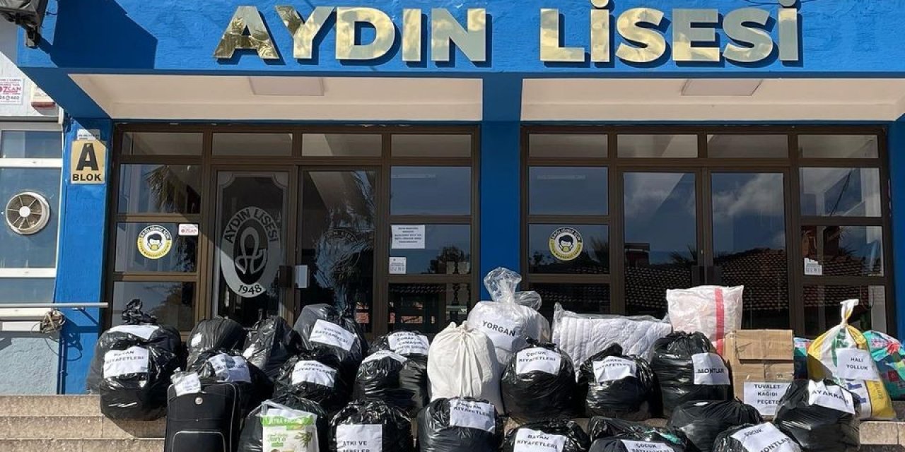Aydın Lisesi’nden Kahramanmaraş’a destek