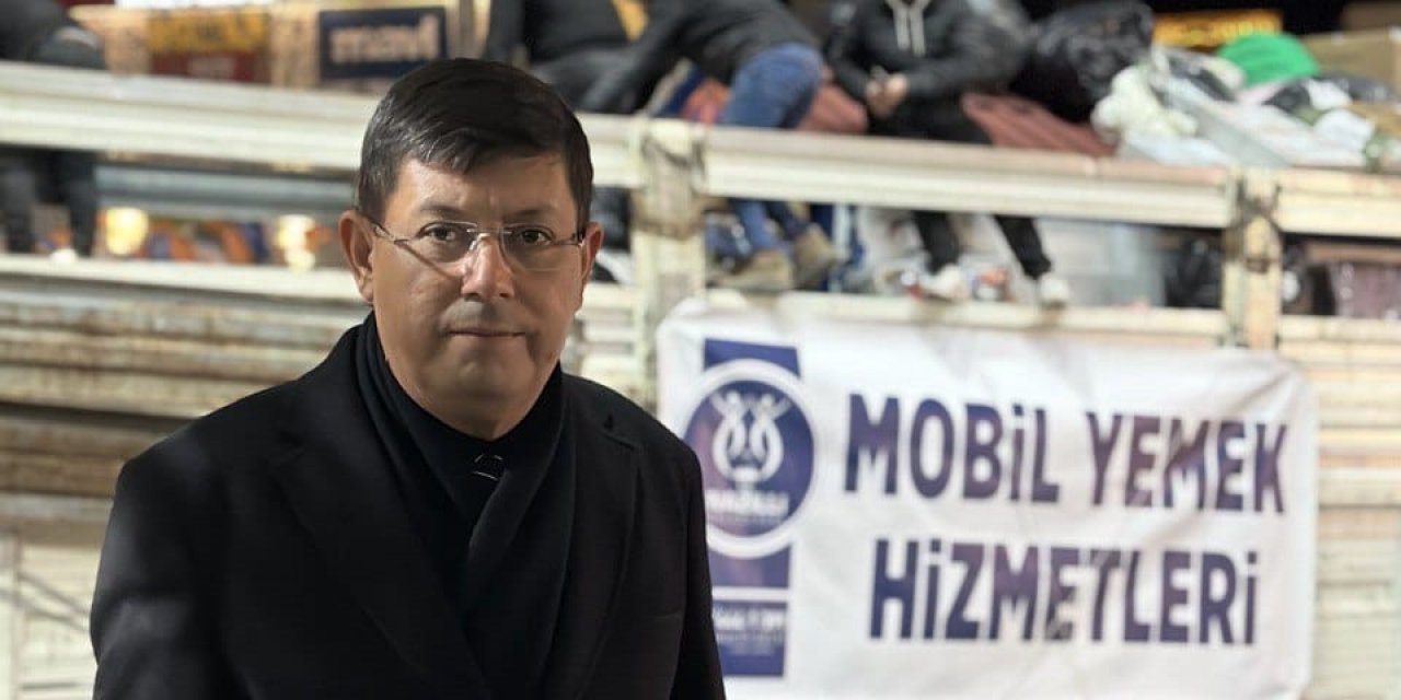 Nazilli mobil yemek hizmetleri tırı bölgeye ulaşıyor