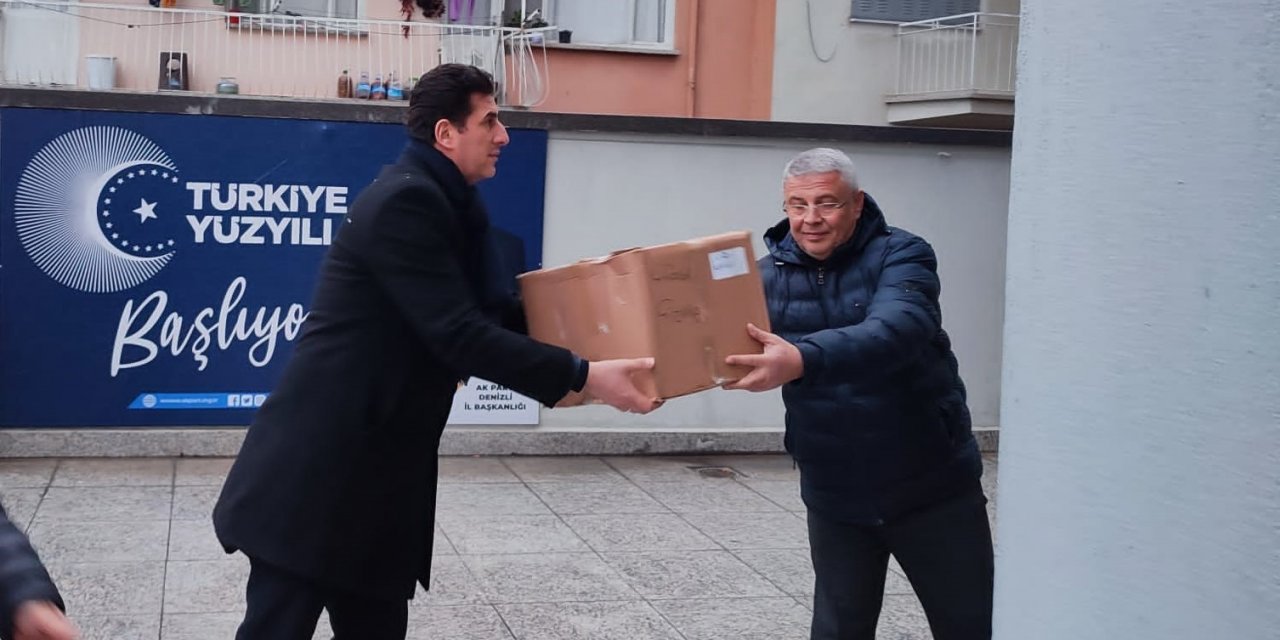 AK Parti Denizli, depremzedeler için seferber oldu