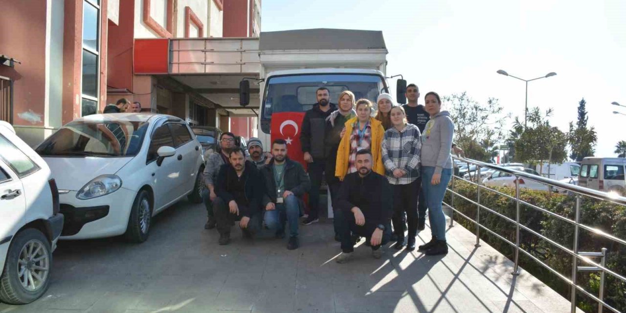 ADÜ’de Afet Yardım Kampanyası için toplanan malzemeler yola çıktı