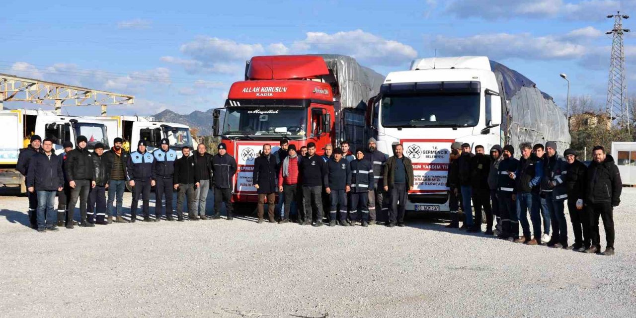 Germencik Belediyesi 2 yardım tırını daha yola çıkardı