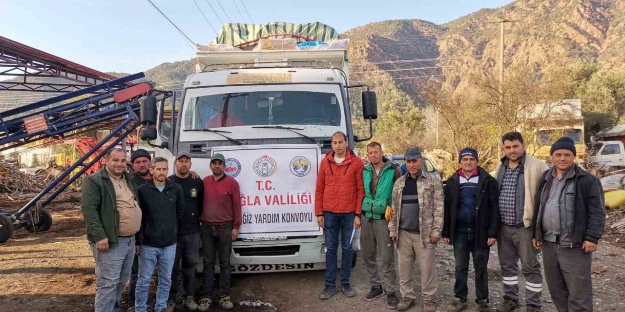 Köyceğiz’den deprem bölgesine odun gönderildi