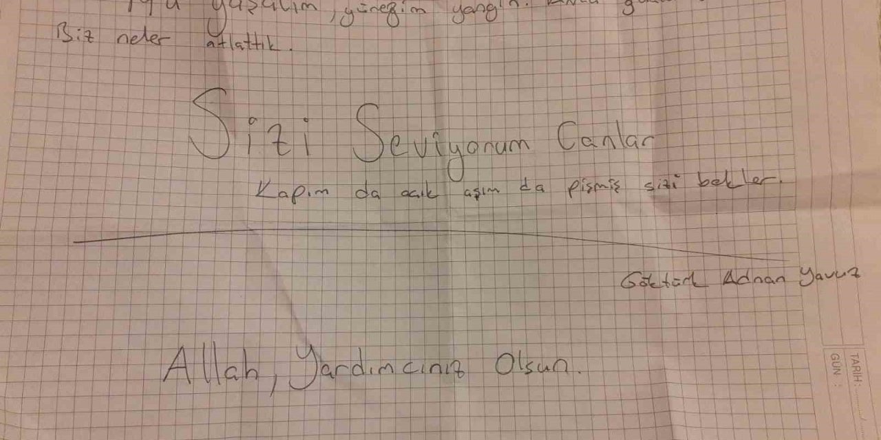 Öğrencilerin notları duygulandırdı