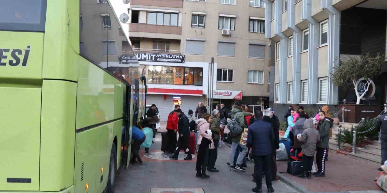 Hatay’daki depremzedeler Nazilli’ye getirildi