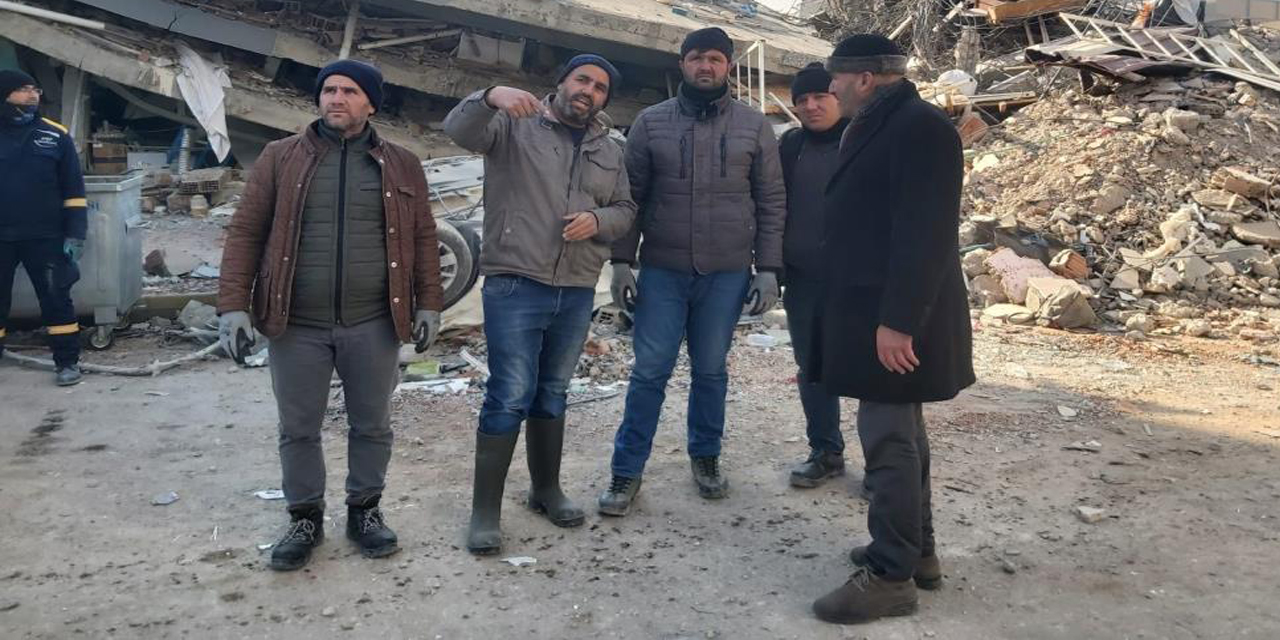 Başkan Ertürk, Adıyaman’da deprem bölgesinde