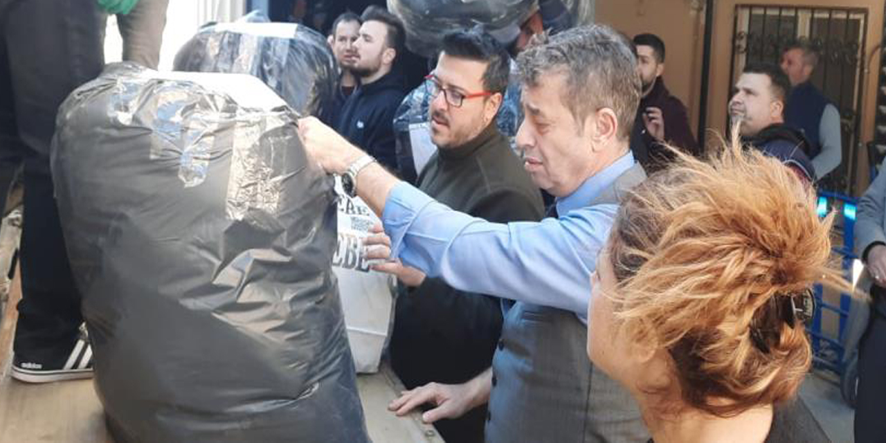 Aydınlı esnaf odalarından depremzedelere yardım eli