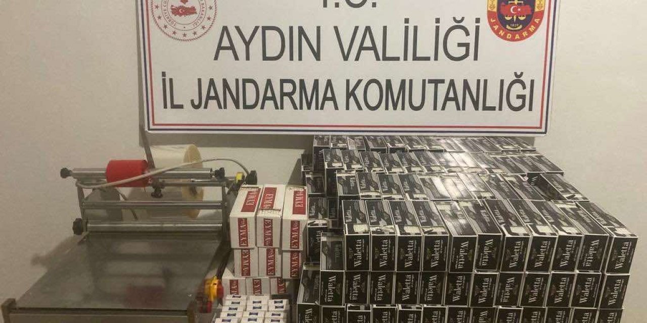 Germencik’te 50 bin adet makaron ele geçirildi