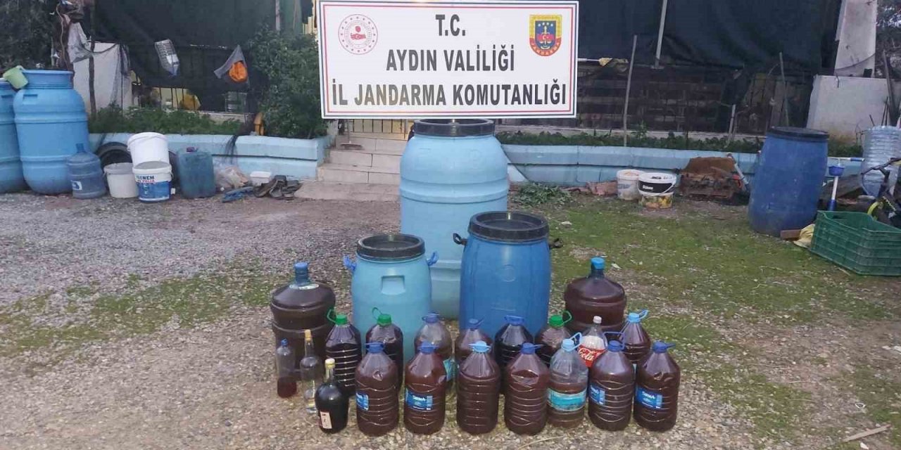 Didim’de 490 litre kaçak alkol ele geçirildi