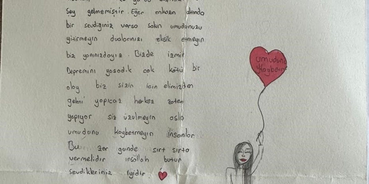 Selçuk ilçesindeki üçüzlerden Adana’ya güç veren mektup