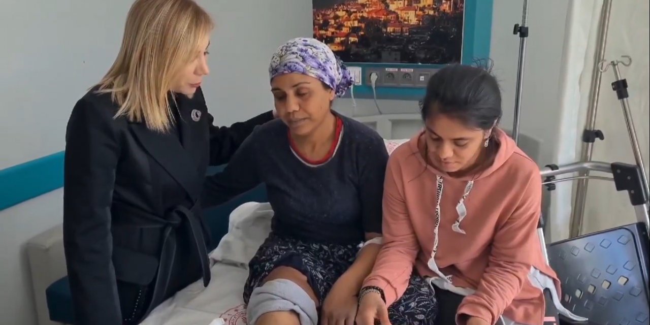 AK Parti Muğla Milletvekili Gökcan, Muğla’da tedavi gören depremzedeler ile bir araya geldi