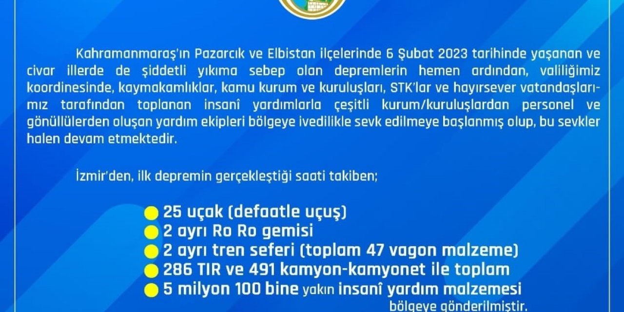 İzmir afet bölgesinde yaraları sarmaya devam ediyor