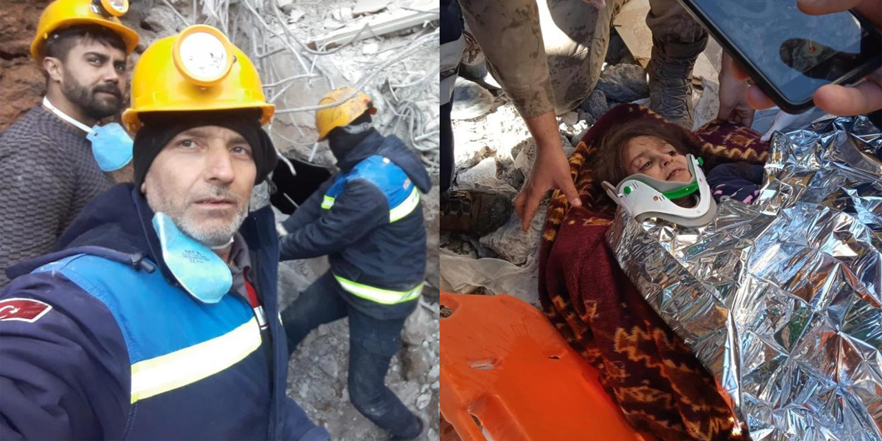 Aydınlı madenciler enkaz altında hamam sohbeti yaparak minik kızı hayatta tutmaya çalıştı