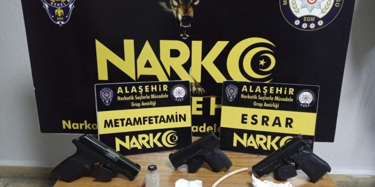 Manisa’da uyuşturucu operasyonu: 3 gözaltı