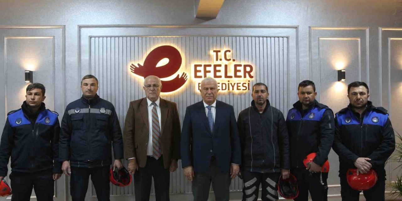 Efeler Zabıtası deprem bölgesinden döndü